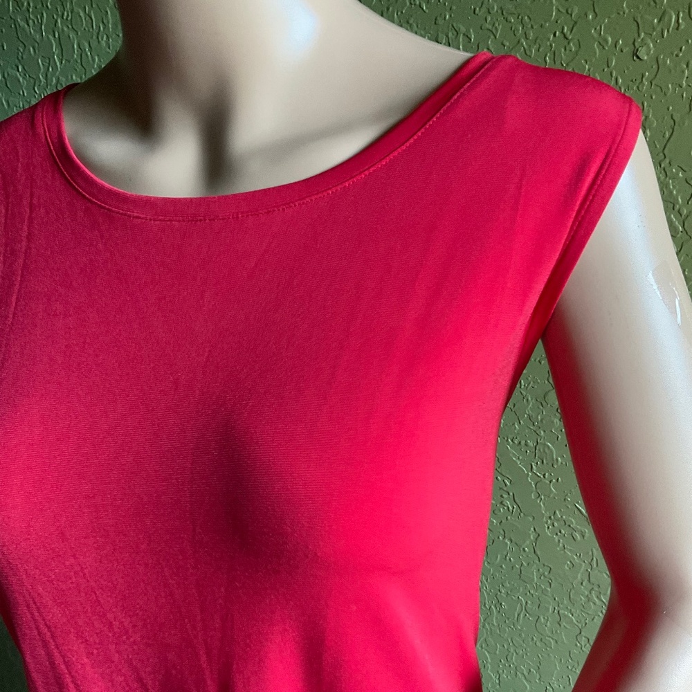 Complements Women’s Large Red Sleeveless Stretchy Top New with Tag